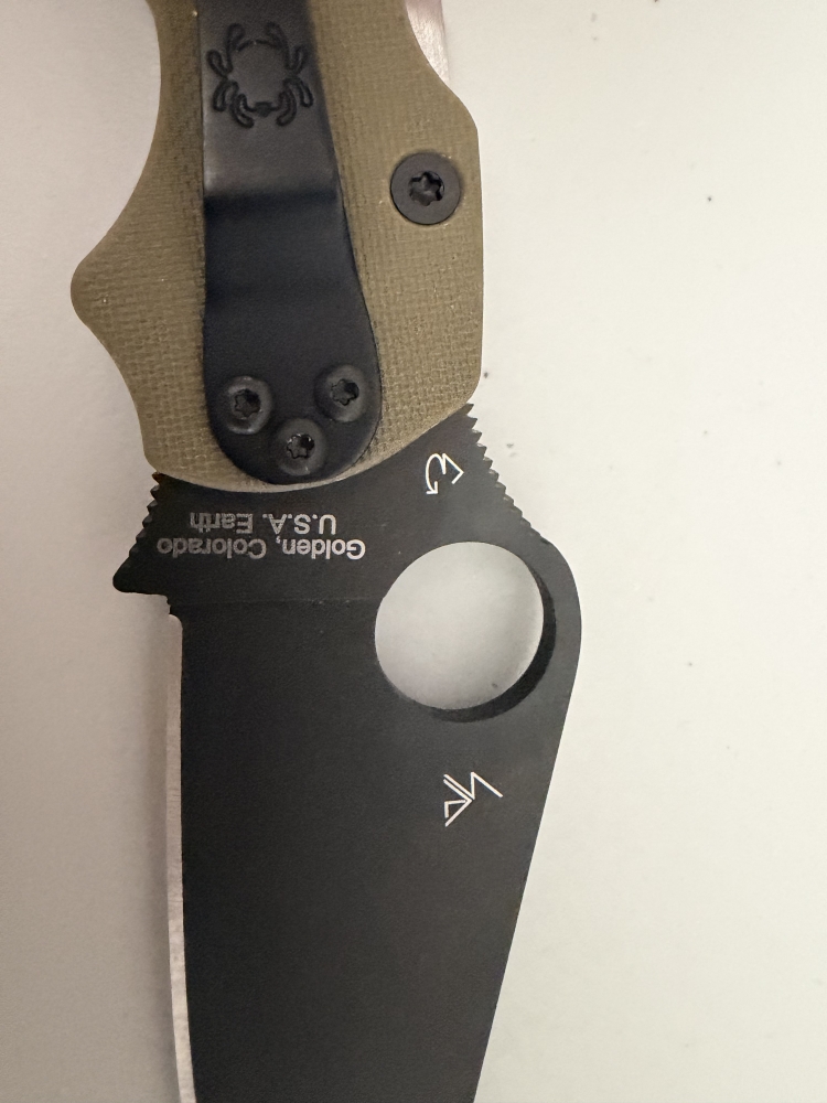 Spyderco - Paramilitary 2 - S90V - OD Green G-10- C18GPODBK2