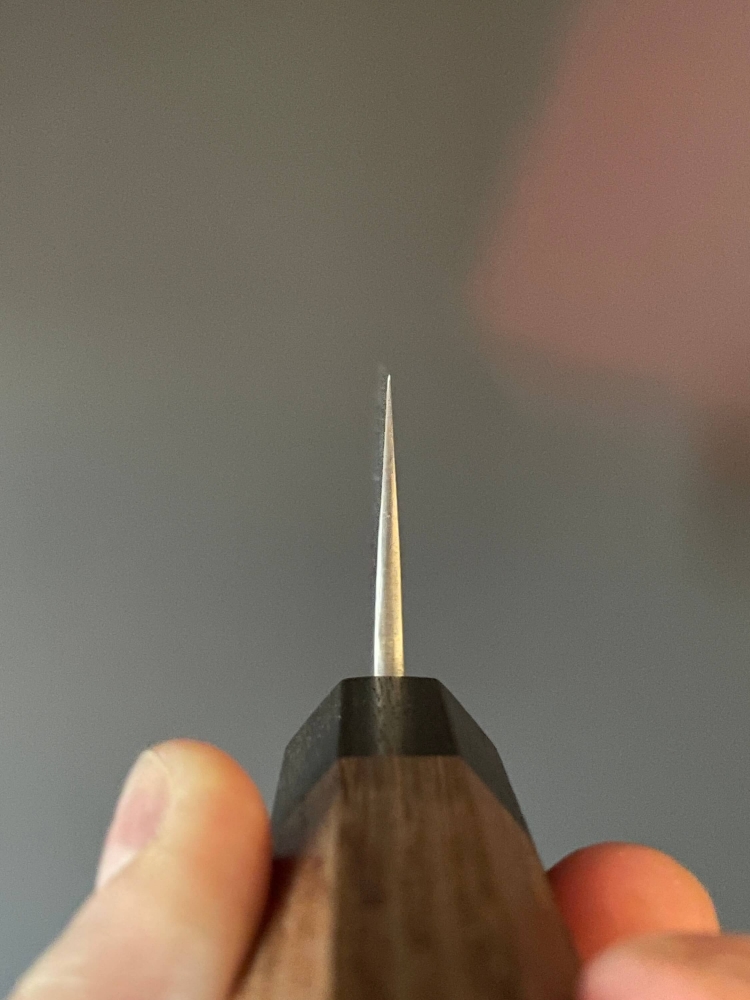 Yoshikane Shirogami #2 Nashiji Nakiri 165mm Enju/Ebony Handle