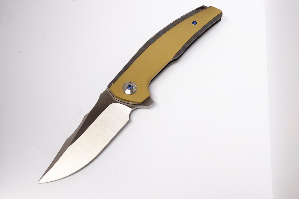 Reate J.A.C.K. folder with Integral flamed titanium handle