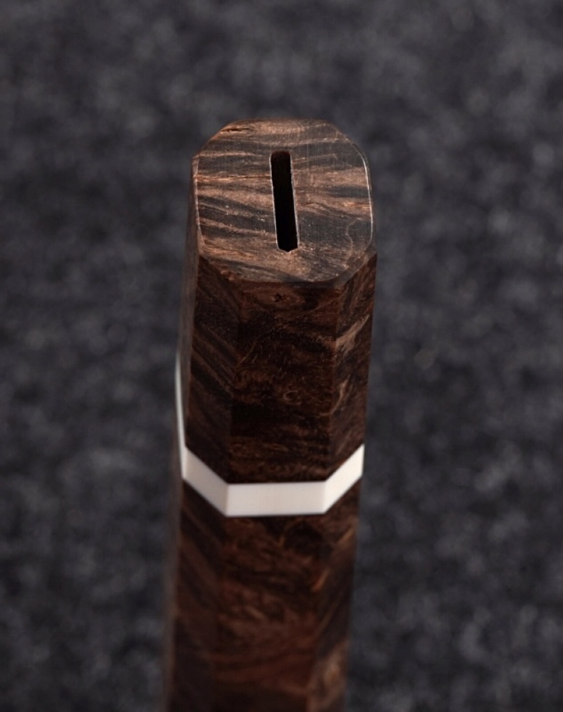 Premium Handcrafted Wa Handle – Stabilized Masur Birch Burl – Octagonal – White Spac