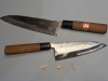 Katsuhiro gyuto 180mm + seki magoroku ibuki deba 150mm + uchigumori - togishi set  Kitchen Knives