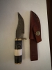 Damascus steel skinner knife