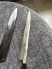 Japans zwaard, Nitō-katana, Yanagi-ba, lemmetlengte 36 cm, Mizumoto-aardewerk, nieuw. Lichte gebruikssporen door opslag in een magazijn, maar deze hebben geen invloed op het uiterlijk.
