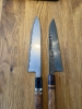 Tetsujin metal flow b2 240 + Lucid wrought iron sheffcut core gyuto