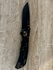 Spartan Blades Harsey Folder Black/Gold Plague Doctor Magnacut