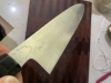 Maruyama x Yamatsuka Enjiki Ginsan 240mm Gyuto - snakewood black horn handle