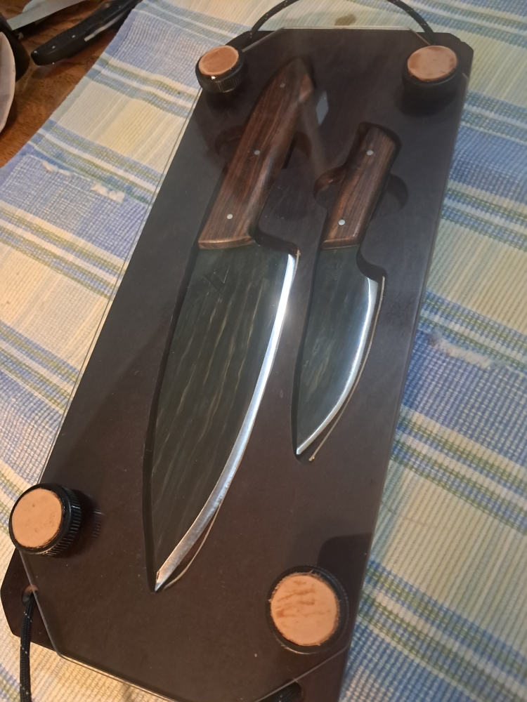 2 BLADE CAMP SET WITH BOARD, ONE OF A KIND CUSTOM