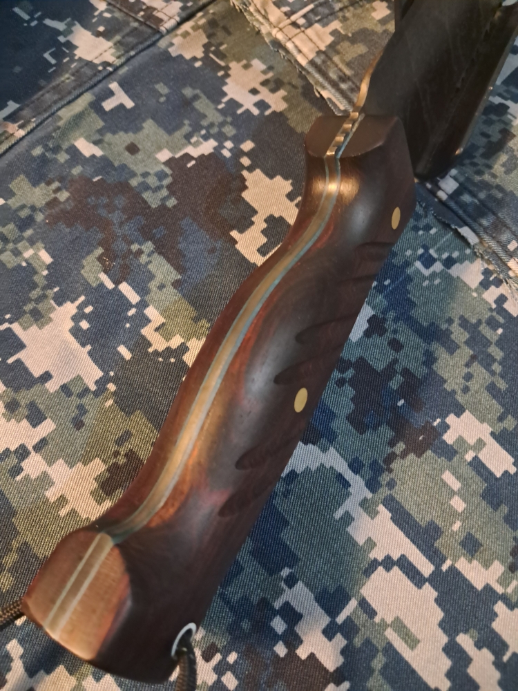 Custom large machete full saw back