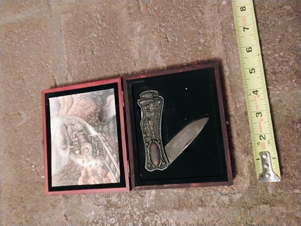 Collectable Train Style Folding Knife