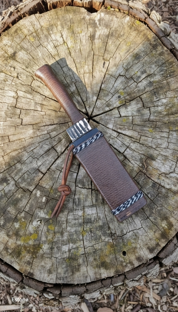 Hand Forged80CrV2 Left Cleaver (170x50mm)- Left Hand Grind-Jute Micarta & Ash Wood Sheath-Blacksmith Certified (57-59HRC)