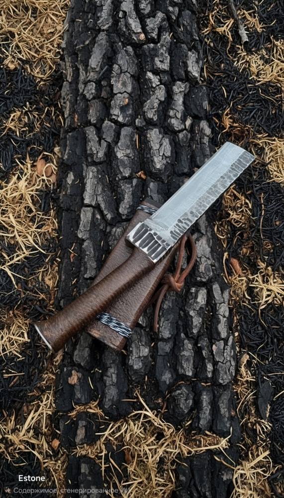 Hand Forged80CrV2 Left Cleaver (170x50mm)- Left Hand Grind-Jute Micarta & Ash Wood Sheath-Blacksmith Certified (57-59HRC)