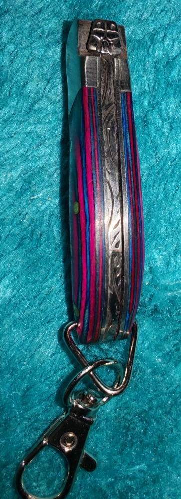 Mini Handmade Folding knife keyring 