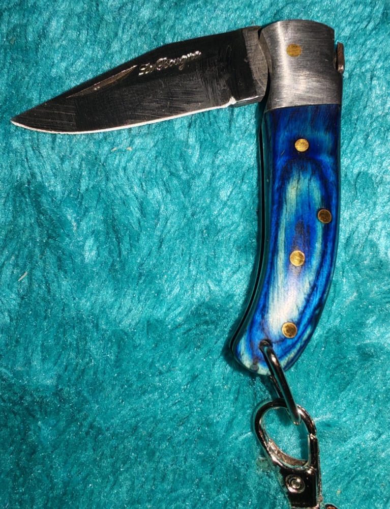 Mini Handmade Folding knife keyring 