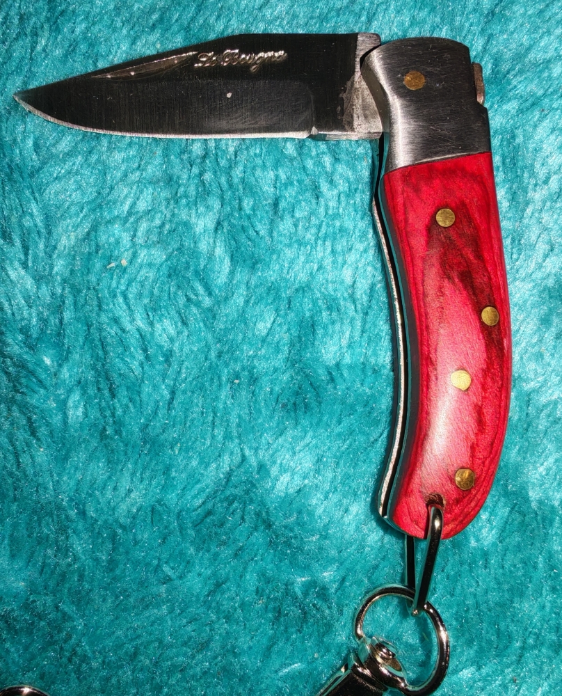 Mini Handmade Folding knife keyring 