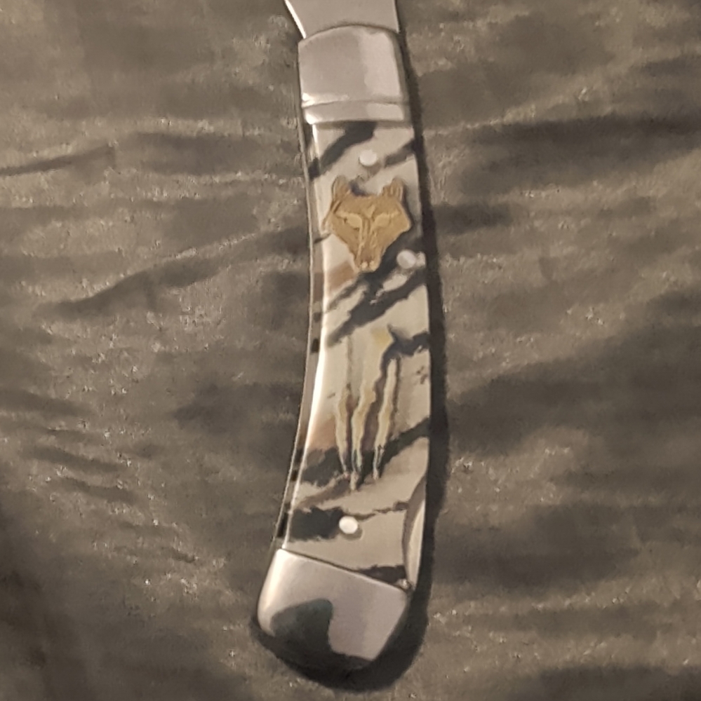 Elk Ridge Pocketknife 1-Blade Lockback Clip Point 6.5\" Overall 