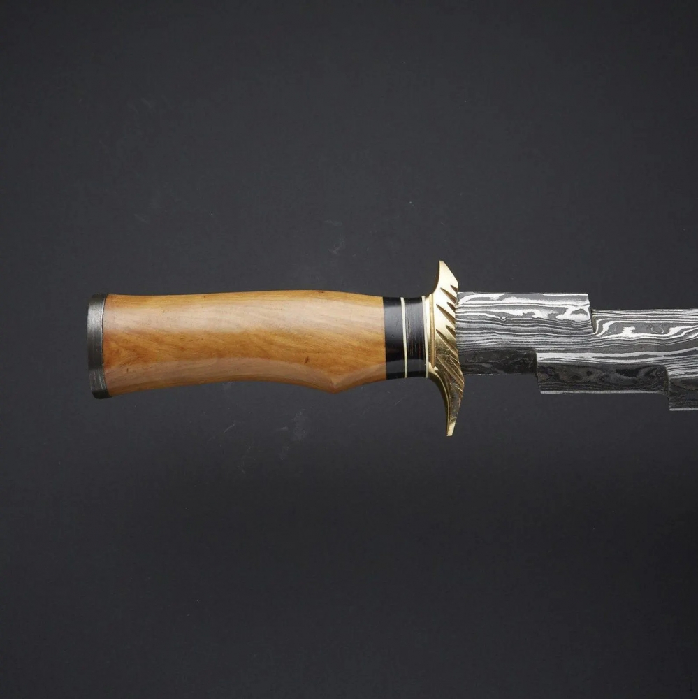 Damascus Dagger Handmade Athame Knife Unique Groomsmen Gift