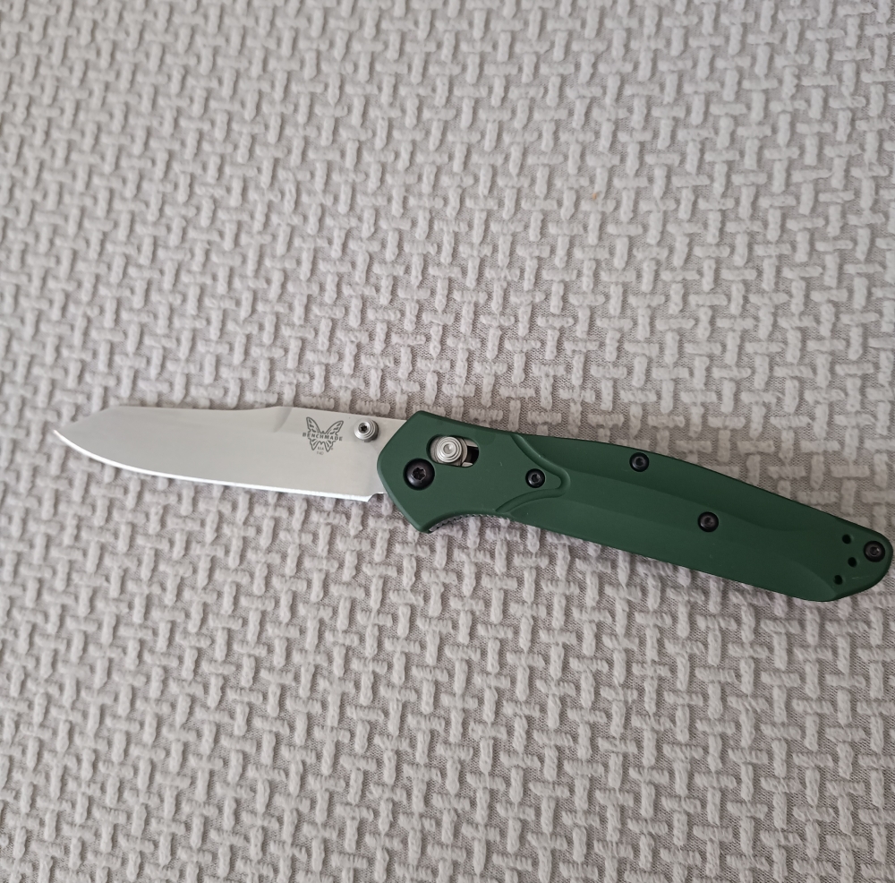 Benchmade 940 Osborne (BE940) | Green Aluminum | Reverse-tanto