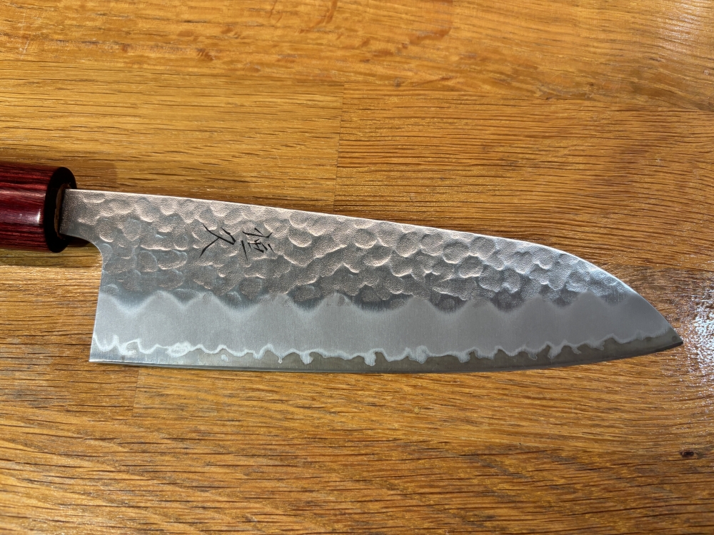 TSUNEHISA SANTOKU AOGAMI SUPER CHERRY 165 MM - Like new