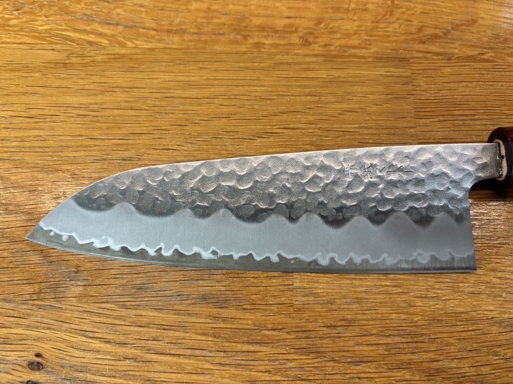 TSUNEHISA SANTOKU AOGAMI SUPER CHERRY 165 MM - Like new