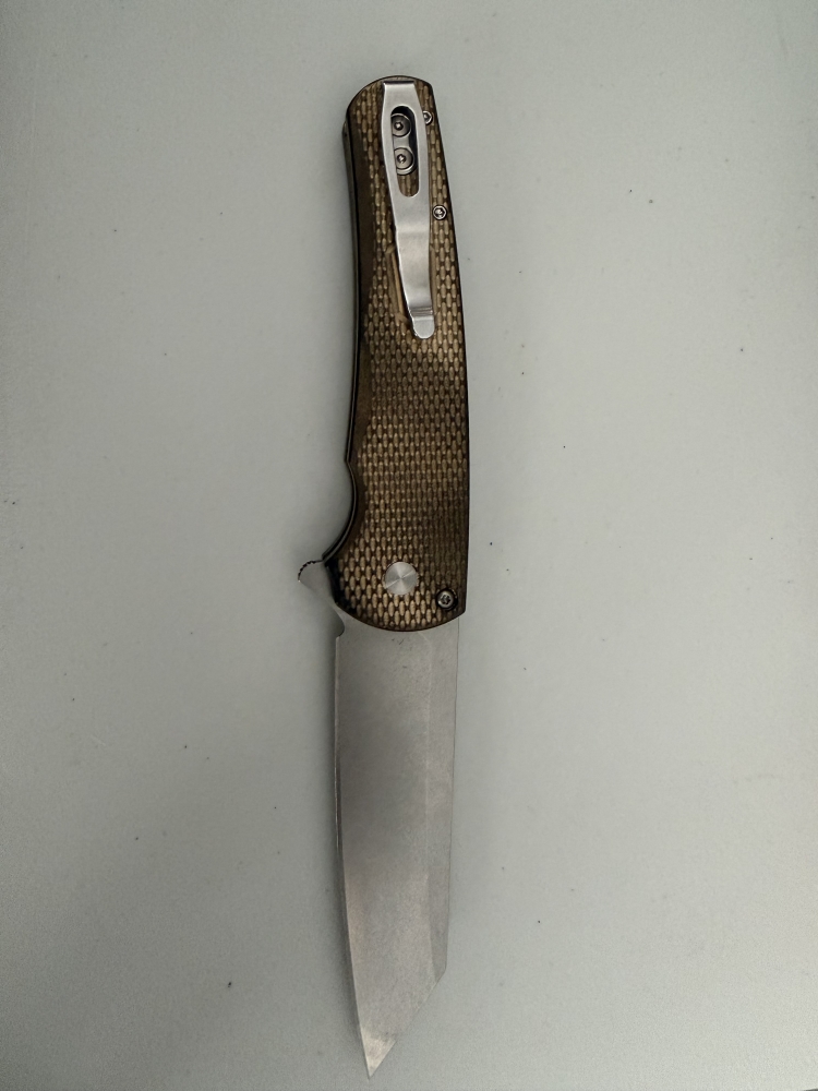 Pro-Tech 5211 Custom Malibu Manual Flipper- Bronze Reverse Tanto
