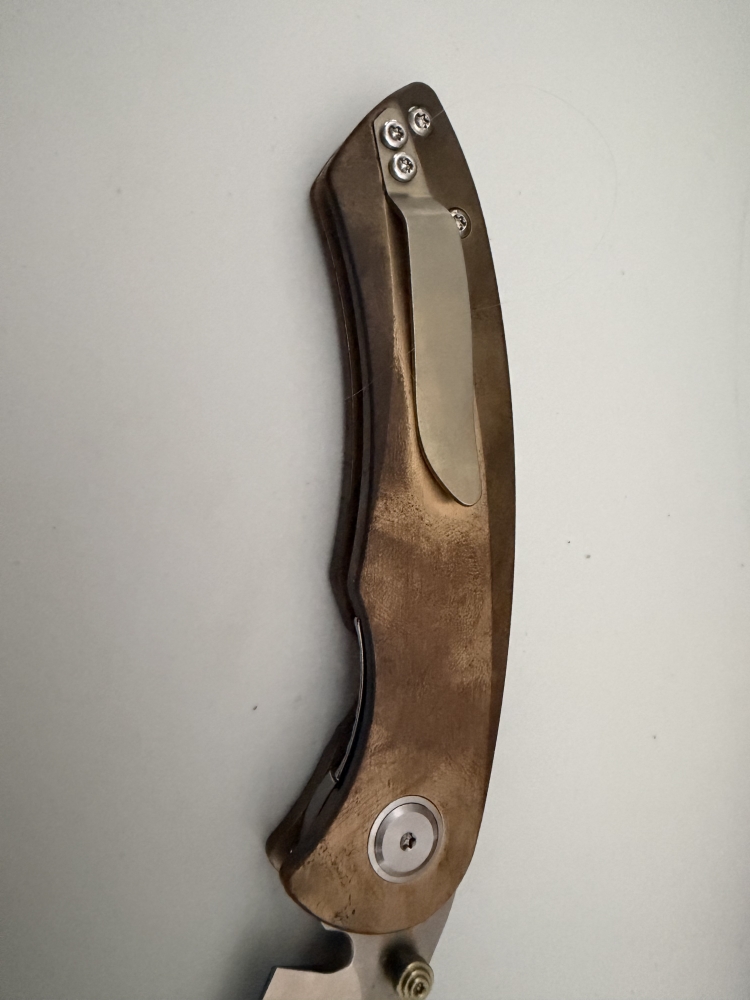 Red Horse Knife Works JSX Hell Razor P-Series Jeremy Siers Exclusive Brass S35VN