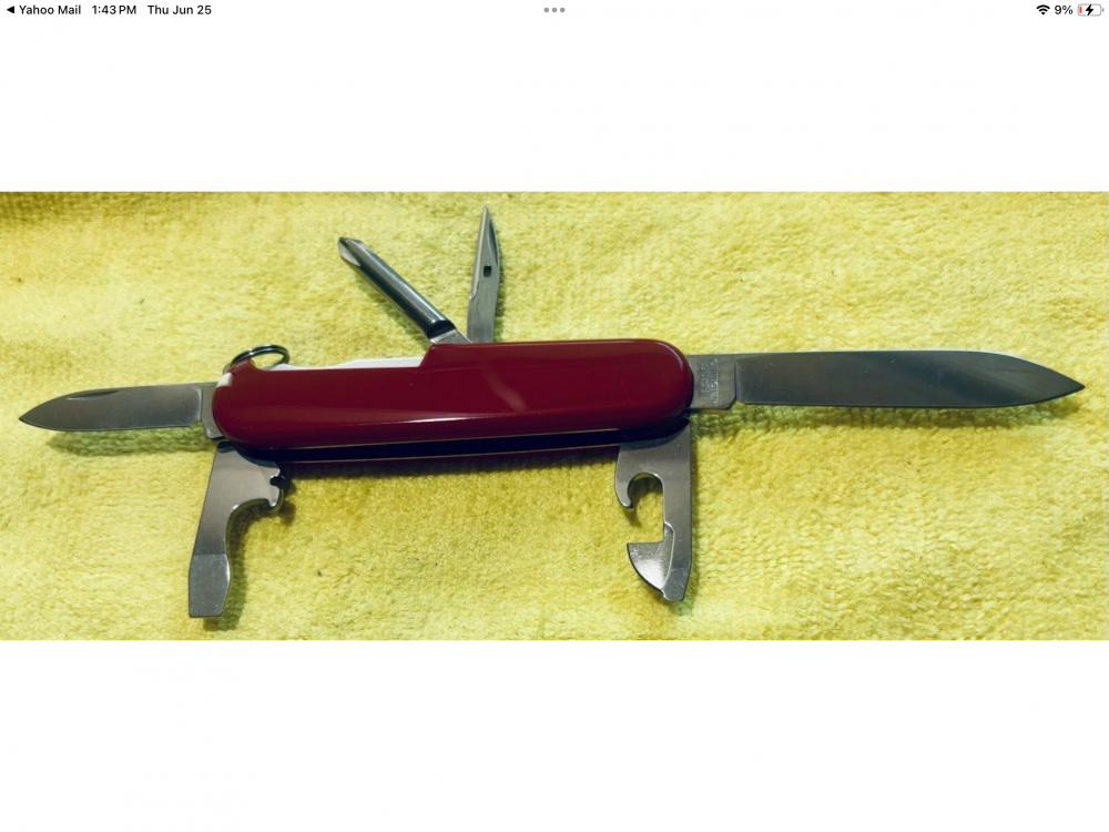 Vintage Victorinox - 3.58” Swiss Army Knife - Officier Suisse -Tinker Red New in Box