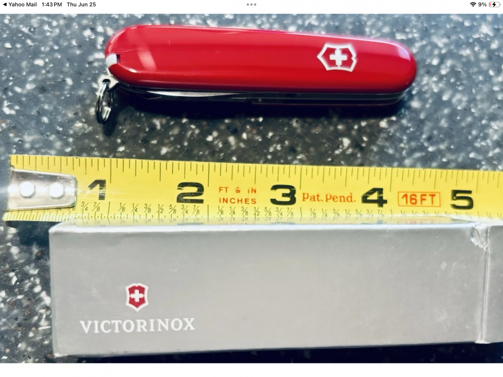 Vintage Victorinox - 3.58” Swiss Army Knife - Officier Suisse -Tinker Red New in Box