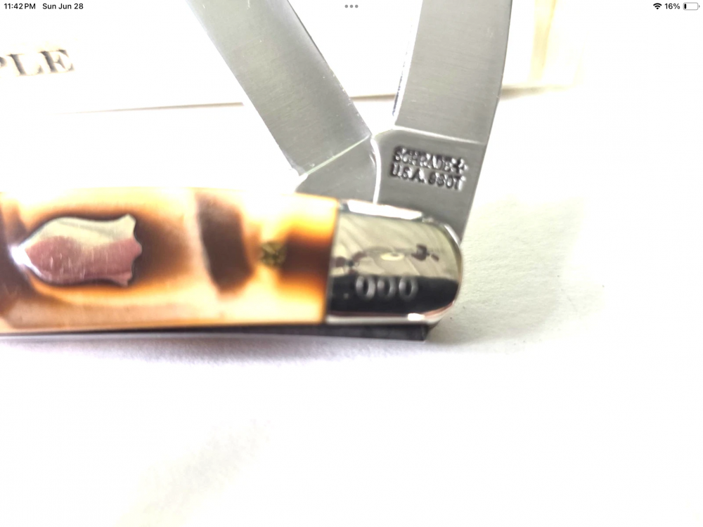Rare Schrade U.S.A. 896K Stockman - Factory ErrorStamp w/Sample Tube 