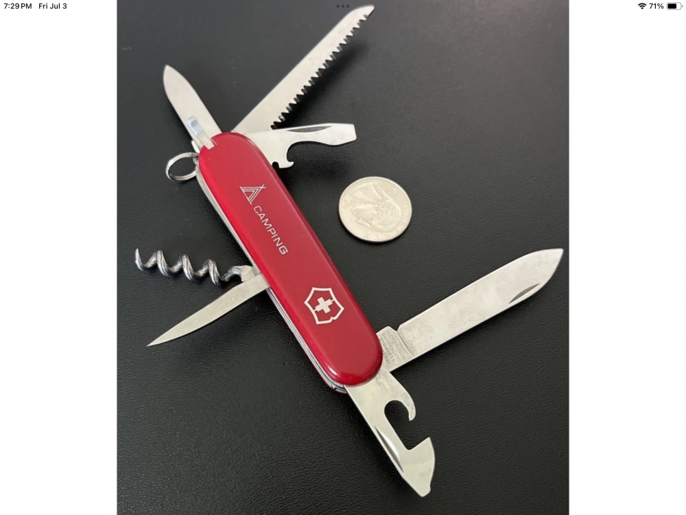 Vintage Mint Swiss Victorinox Officer Susie’s Camper 9 Tool Utility Pocket Knife 