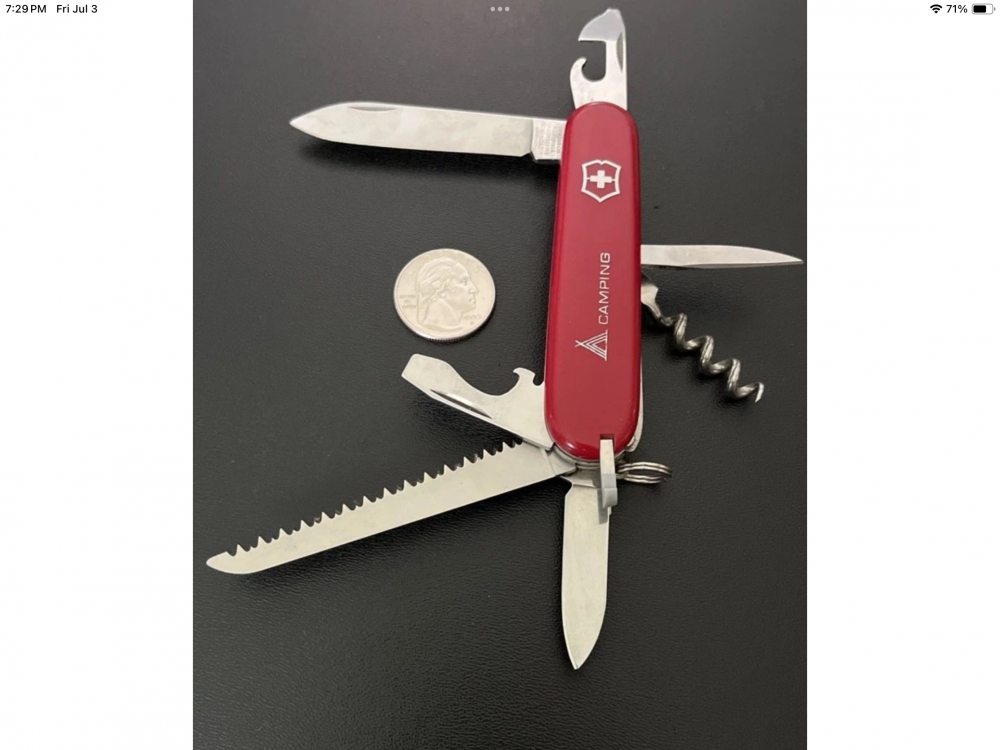 Vintage Mint Swiss Victorinox Officer Susie’s Camper 9 Tool Utility Pocket Knife 