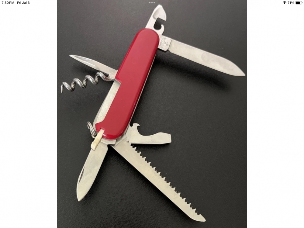 Vintage Mint Swiss Victorinox Officer Susie’s Camper 9 Tool Utility Pocket Knife 