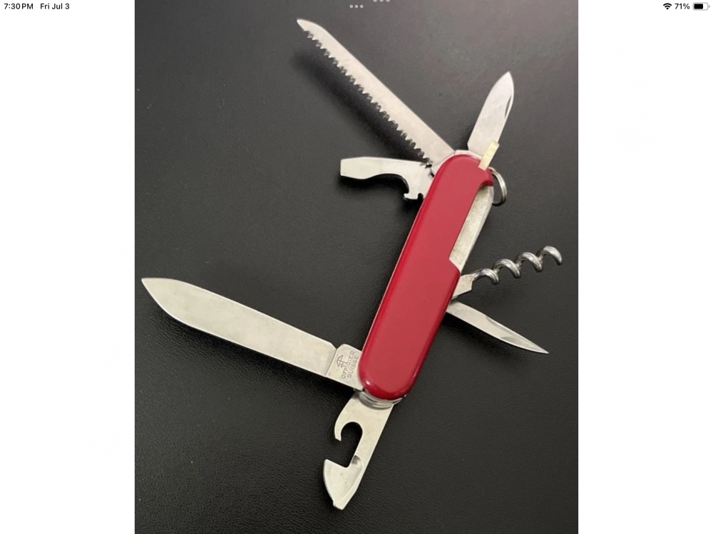 Vintage Mint Swiss Victorinox Officer Susie’s Camper 9 Tool Utility Pocket Knife 