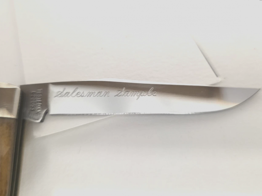 1995 CASE XX TESTED HONEY BONE CLASSIC MUSKRAT KNIFE 620093-SALESMAN SAMPLE