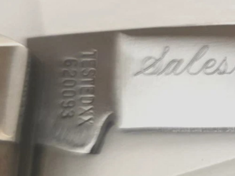 1995 CASE XX TESTED HONEY BONE CLASSIC MUSKRAT KNIFE 620093-SALESMAN SAMPLE