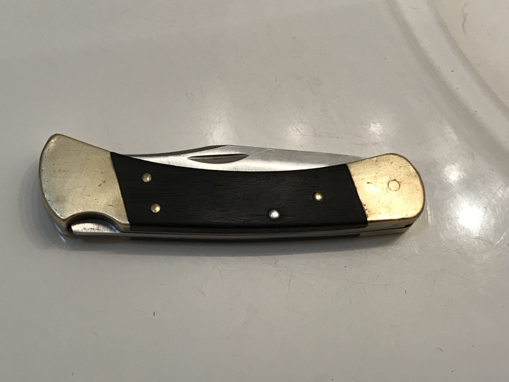 1980-1981 Buck 110 3 Dot Tang Stamp No Sheath No Wobble Bank Vault Lock