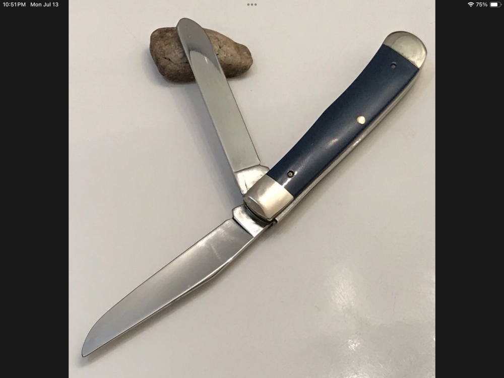 1995 Case XX B254 SS Trapper Knife North Carolina Cultery Club #074 Mint Condition No Box