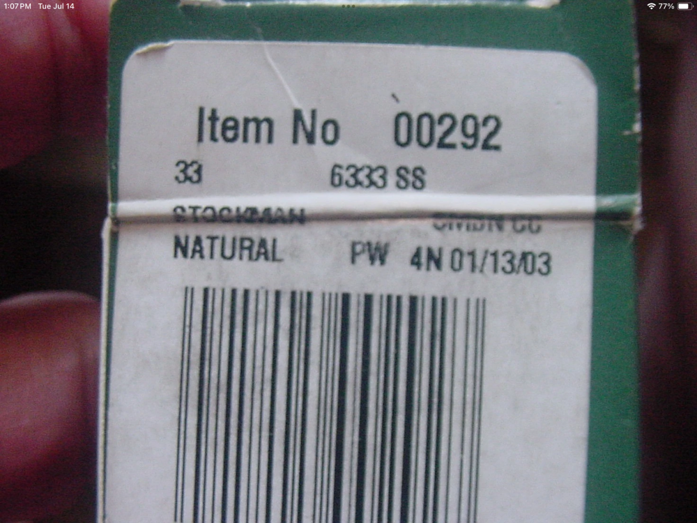 Case XX 2003 Pocket WornNatural Smooth Bone Small Stockman 6333  SS MIB #00292