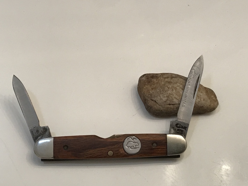 1993 Case XX DU279 SS Pocket Knife Ducks Unlimited Wood Mint NO BOX
