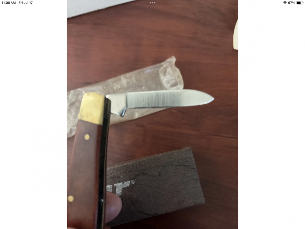 1968 KA-BAR 1109 Folding Hunter Knife MIB BOX & All Paperwork Clean Warranty Card & Thank You Note