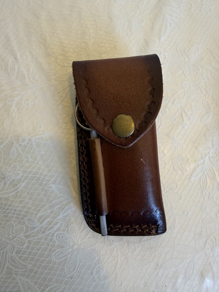 Damascus Pocket Knife - 7.5\"