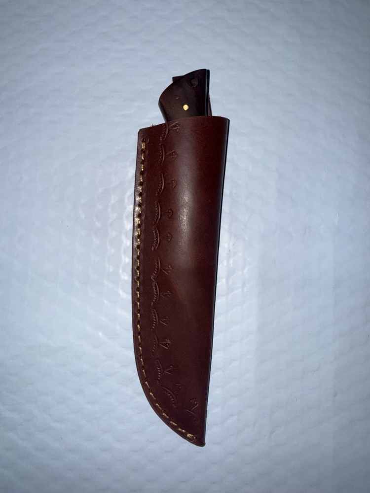 Damascus Steel  Knife - Rosewood Handle 