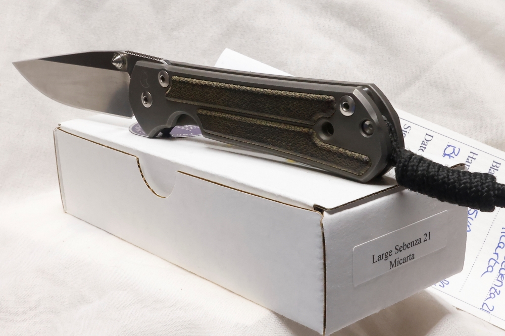 CHRIS REEVE LARGE SEBENZA 21- gently used and carried - FANTASTIC PRICE!  Own a Sebenza today!