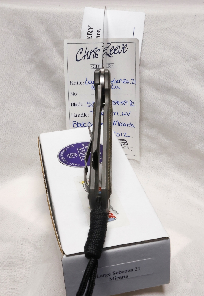 CHRIS REEVE LARGE SEBENZA 21- gently used and carried - FANTASTIC PRICE!  Own a Sebenza today!