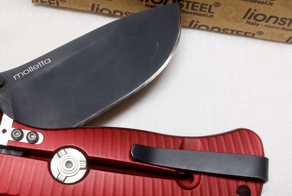 LionSteel - SR2A - Red Handle - Black Blade, FREE with purchase of one of my Hinderer knives!!