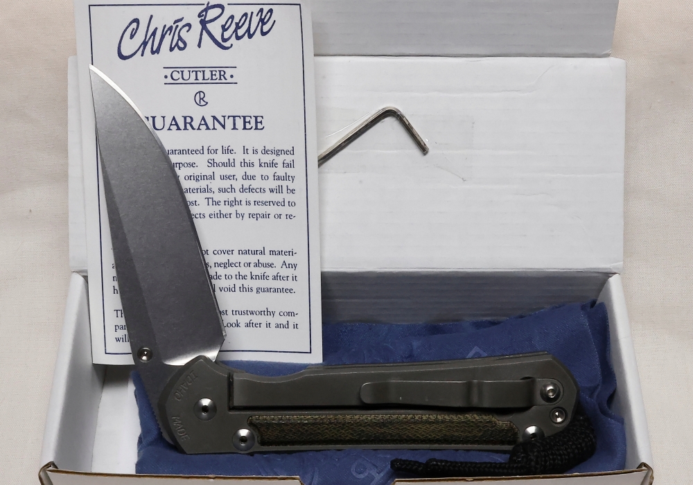 CHRIS REEVE LARGE SEBENZA 21- gently used and carried - FANTASTIC PRICE!  Own a Sebenza today!