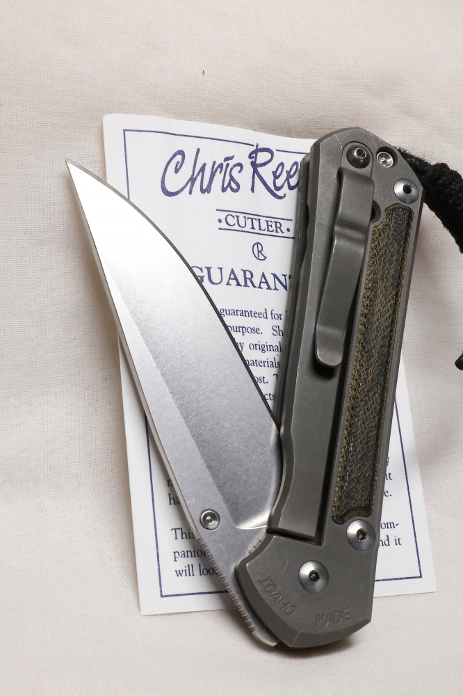 CHRIS REEVE LARGE SEBENZA 21- gently used and carried - FANTASTIC PRICE!  Own a Sebenza today!
