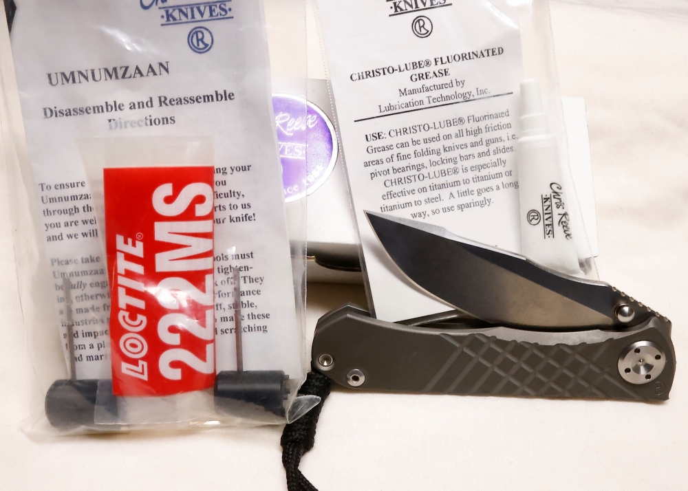 CHRIS REEVE UMNUMZAAN- Preowned, gently used, well maintained- OWN this knife TODAY- LOW PRICE!