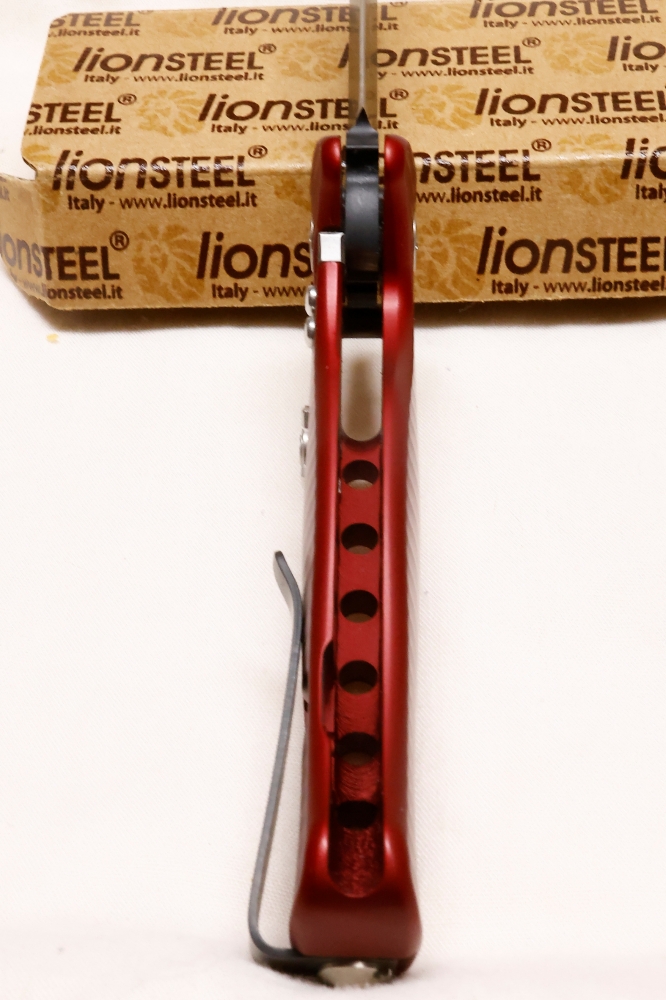 LionSteel - SR2A - Red Handle - Black Blade, FREE with purchase of one of my Hinderer knives!!