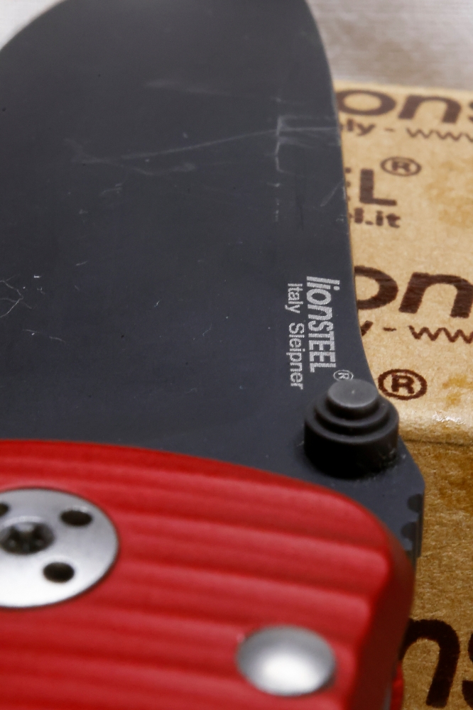 LionSteel - SR2A - Red Handle - Black Blade, FREE with purchase of one of my Hinderer knives!!