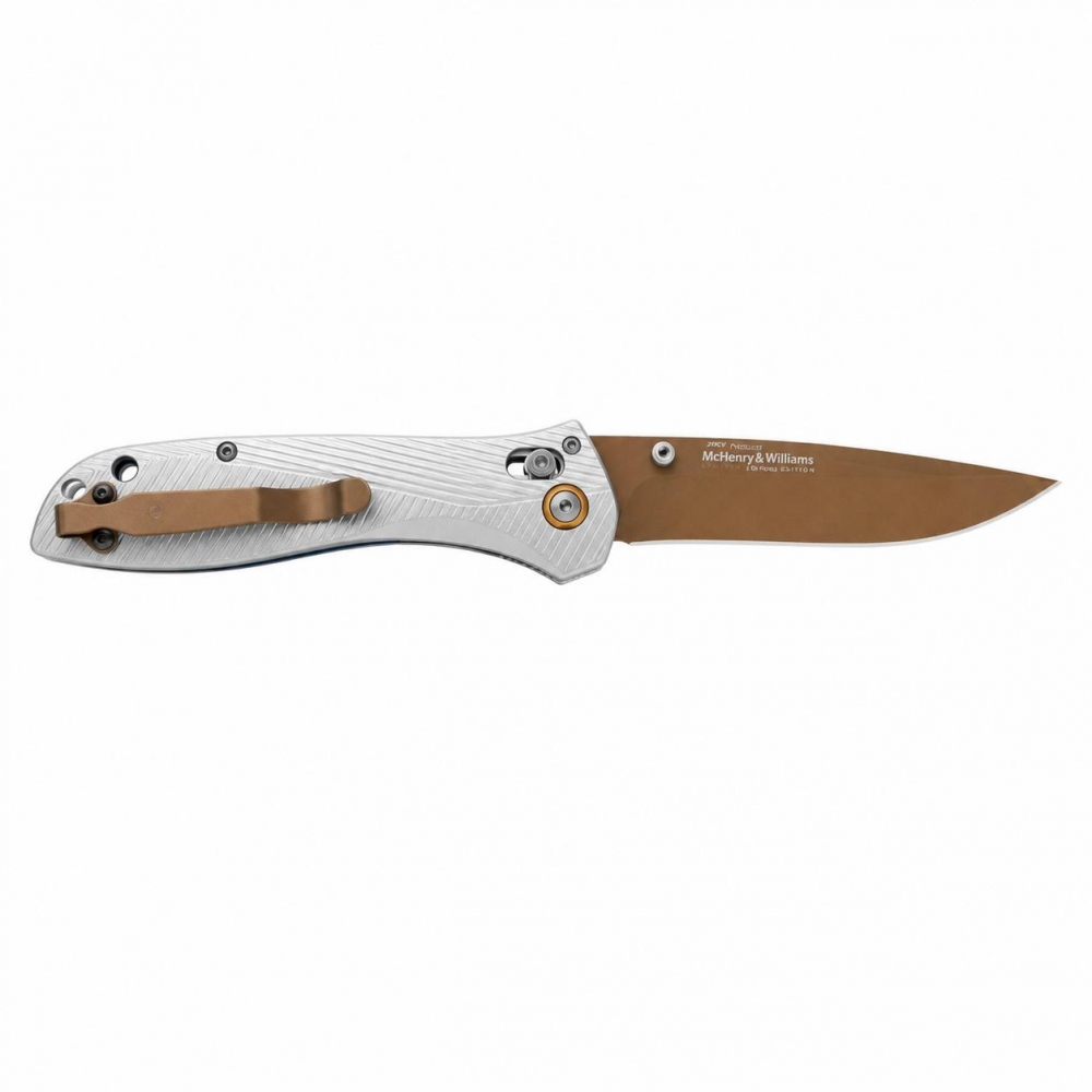 Benchmade Seven Ten 710FE-24 Gray Aluminum Recurve